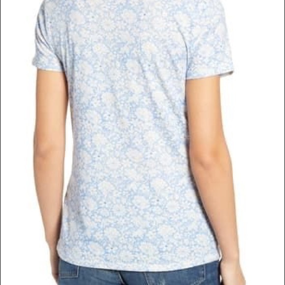 Lucky 🍀 Brand All Over Floral Cotton Tee Medium - Picture 3 of 8